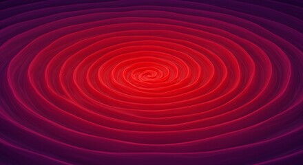 Poster - Abstract concentric circles in shades of red and purple creating a hypnotic spiral pattern design