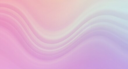 Aufkleber - Soft pastel gradient background with subtle wave patterns in shades of pink lavender and light yellow hue