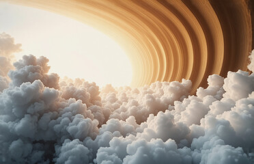 Wall Mural - here's a description of the image and the requested keywords: a vast, celestial panorama: a swirling