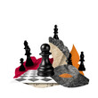 © Alva - Abstract Chess Composition, collage art isolated