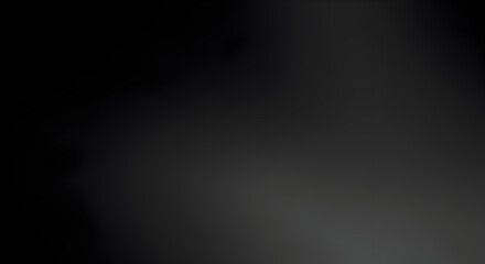 Poster - Abstract Black Gradient Backdrop With Smooth Transition To Light Gray