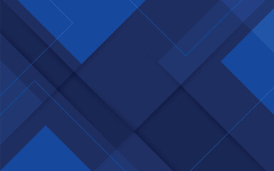Poster - abstract blue triangle geometric pattern banner template dynamic background