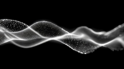 Fototapete - Abstract digital wave form