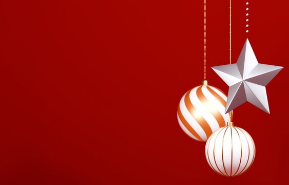 3D素材_クリスマスオーナメント