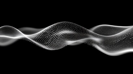 Fototapete - Abstract Wave of Particles
