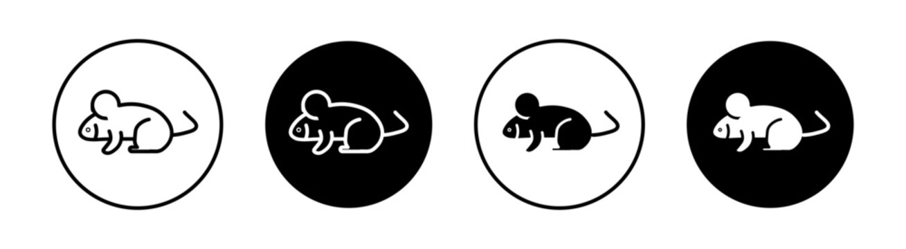 Mouse animal Simple vector icons illustrations for graphic design.