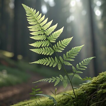 fern leaves in the forest