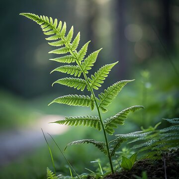 green fern leaf