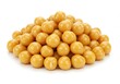 © Vooglo - A pile of golden berries arranged closely together on a white background in a studio shot setting