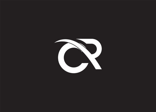 CR  creative logo design and initial logo 