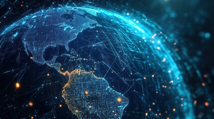 Poster - Digital Earth Connectivity: Depicting a Global Network of Data and Technology