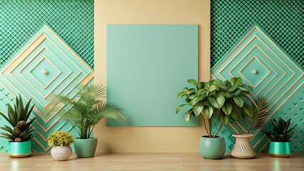 Fototapete - Modern blue banner background with type space Vector abstract graphic design banner pattern background
