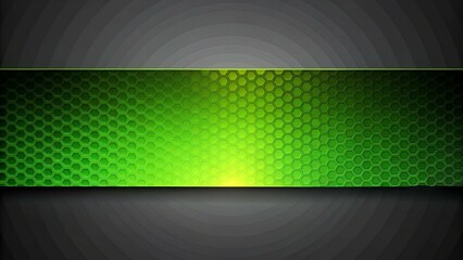 Fototapete - Modern abstract gradient green and black banner background