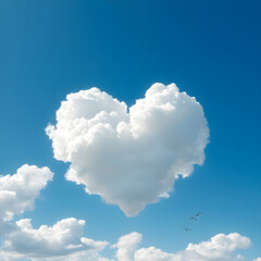 Wall Mural - heart cloud
