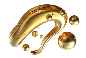 Aufkleber - golden wave glitter, 