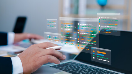 software development concepts and programming for various devices, chart, testing platform data anal