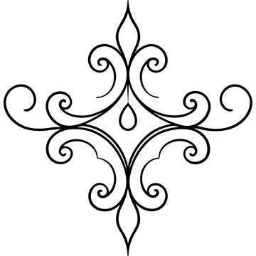 Ornate-flourish-lines   borders perfect for elegant designs, prints, and digital artwork.