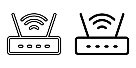 Poster - Wi Fi icon vector. Wireless router logo design. Wifi vector icon illustration isolated on white background