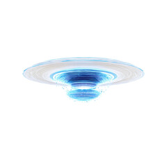 Wall Mural - abstract blue and white energy vortex, futuristic sci-fi design element