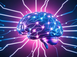 Poster - illuminated mind: digital neuron symphony