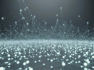 Poster - Data network connection visualizing global communication digital transformation