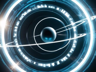 Poster - Luminescent Orb: A Vision of Technological Frontiers