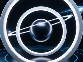 Poster - future tech orb, abstract design, artificial intelligence