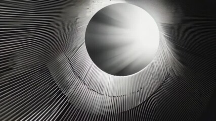 Poster - Artistic exploration of light and structure through a unique perspective capturing the dance of shadows and rays Generative AI