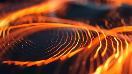 Aufkleber - Vibrant energy swirls in mesmerizing patterns during an intense creative workshop at sunset Generative AI