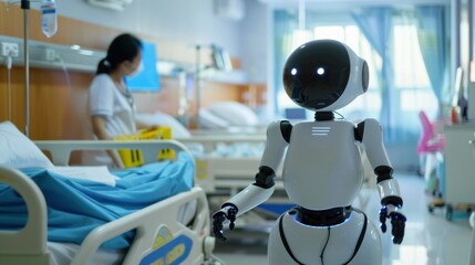 Poster - Robot assisting in COVID hospital