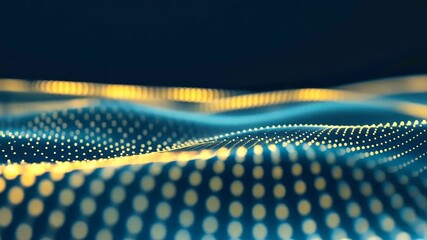 Poster - Illuminating waves of colors dance in mesmerizing patterns on a dark background, captivating the imagination of all viewers Generative AI