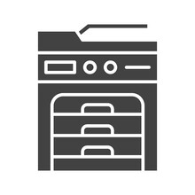 Copy Machine icon vector image. Suitable for mobile apps, web apps and print media.
