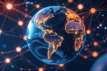 Poster - Global Digital Connectivity: Exploring Abstract Themes in Cyberspace and Network Innovation