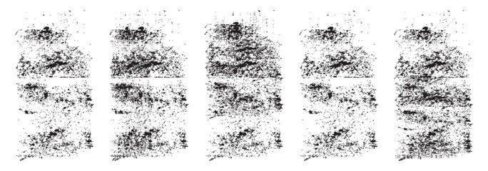 Canvas Print - Ink Stamp Texture Pack Vintage Grunge Letterpress