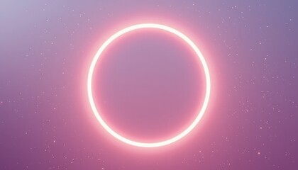 Poster - Ethereal cosmic ring formation digital art abstract visualization vibrant environment aerial view mystical concept