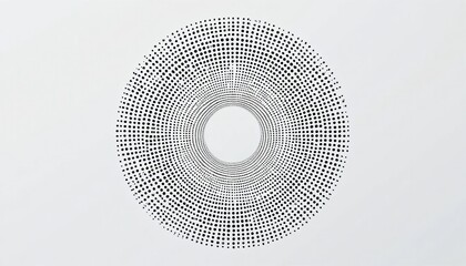 Poster - Dynamic circular pattern design digital art abstract minimalist symmetrical composition geometric concept