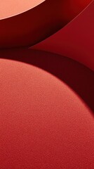 Poster - Abstract red textured background with curved paper creating depth and shadow for elegant design and artistic presentation a modern backdrop for graphic element