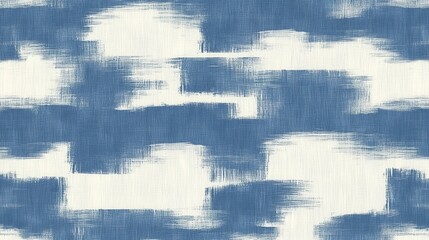 Poster - Artistic Canvas Texture with Abstract Brush Strokes in Serene Blue and Neutral White Creating a Calm and Modern Backdrop for Creative Projects