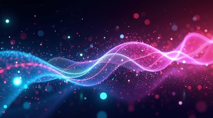 Wall Mural - Abstract colorful flowing colors background image