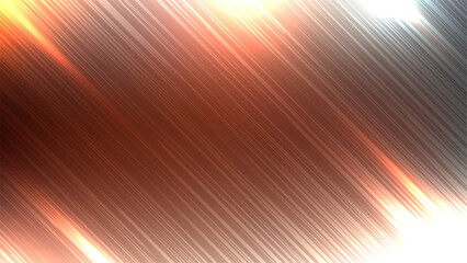 Poster - dynamic abstract background with bright orange white light streaks diagonal lines motion energy vibrant modern design