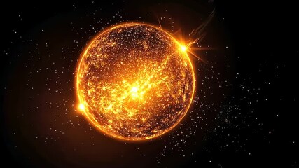 Poster - Explore the radiant dance of the cosmos as glowing stars illuminate the vast expanse of the universe Generative AI
