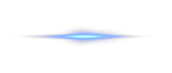 Wall Mural - png glowing horizontal blue light line with radiant shine and beam effect. futuristic energy streak 