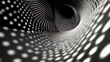 Fototapete - Artistic exploration of dynamic patterns swirling through a mesmerizing tunnel of light and shadow Generative AI