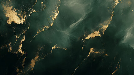 Luxury deep green and golden marble texture background, Elegant and modern design.