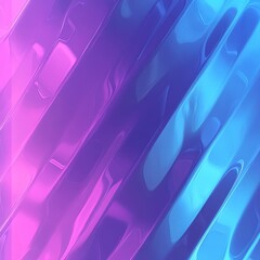 Poster - Vibrant abstract background featuring smooth gradients in shades of blue and pink with reflective surfaces creating a dynamic visual effect