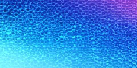 Poster - Colorful abstract pattern showcasing vibrant bubbles and textures in shades of blue and purple
