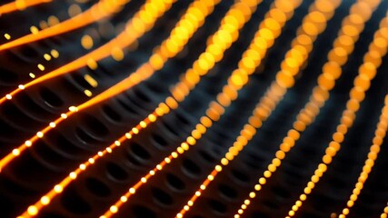 Aufkleber - captivating waves of glowing lights in a mesmerizing dance of color and texture at nighttime generat