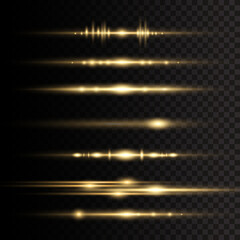Poster - png neon swirl with sparkle curve flash background gold shimmer light bokeh shine magic dynamic illu