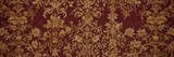 Burgundy & gold floral baroque wallpaper  Intricate scrollwork, luxurious pattern , floral, acanthus, fabric