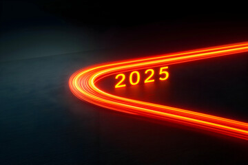 Poster - A futuristic image showing the year 